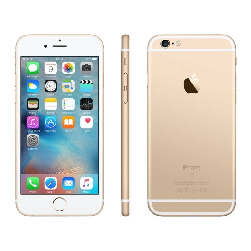 Celular Apple iPhone 6S A1688 128GB / 4G / Tela '' / Câmeras 12mp e 5mp  - GOLD (CPO) - Casa Suiza