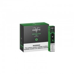 Vape descartable Ignite V15 verde manzana melocoton kiwi