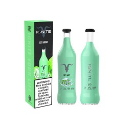 Vape Pod Descartable Ignite V25 Icy Mint 7.5 ml hasta 2.500 Puffs con 5% de Nicotina