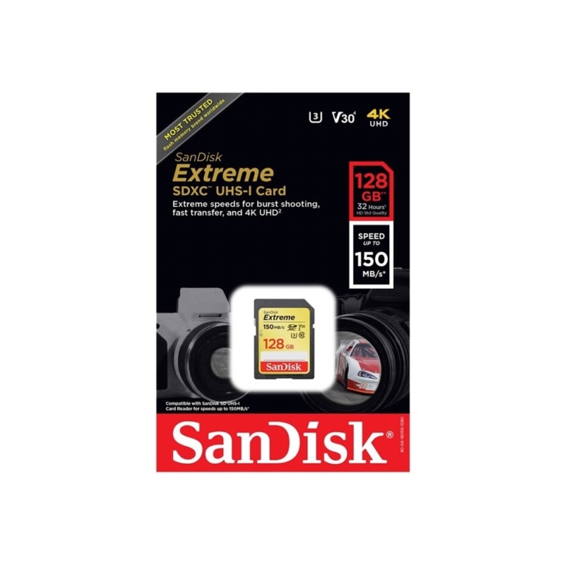 Memoria SD 128 GB Sandisk Extreme