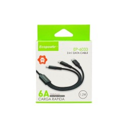 Cable USB 3 en 1 Ecopower EP-6033