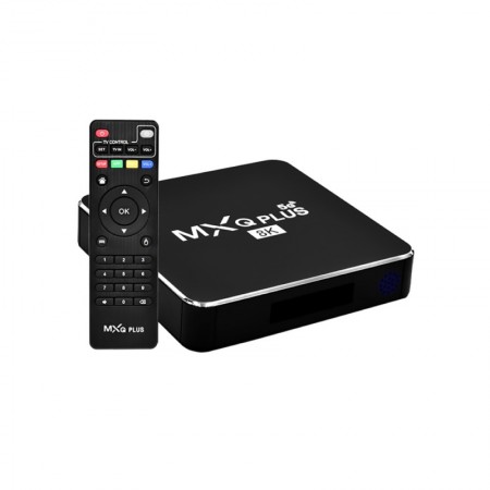 TV Box MXQ PLUS 5G 8K Ultra HD con Wi-Fi 64GB + 16GB de RAM Bivolt - Negro