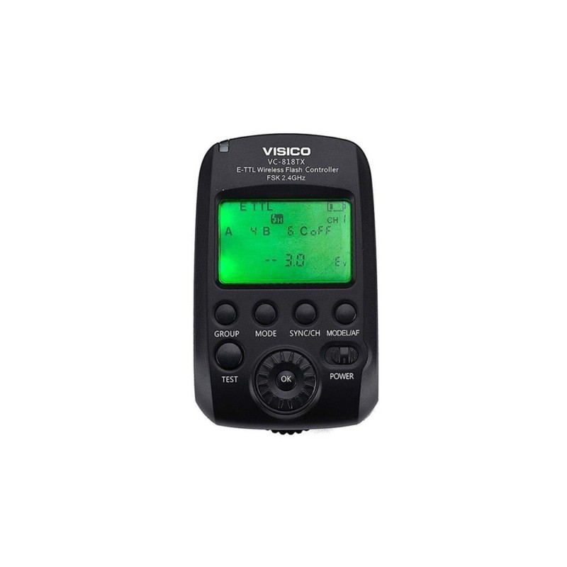 Transmisor de Radio Flash Visico VC-818 TX Canon