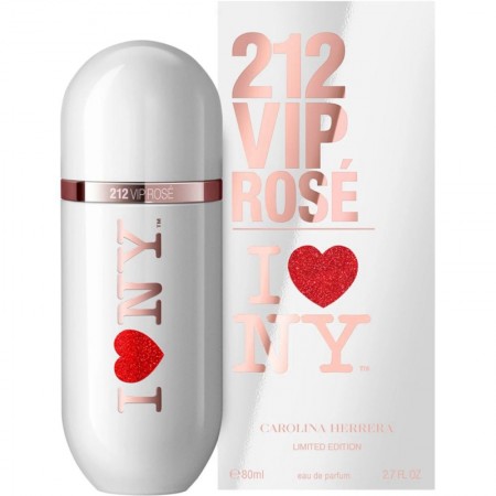 Perfume Carolina Herrera 212 VIP Rosé Love NY EDP - Femenino 80mL