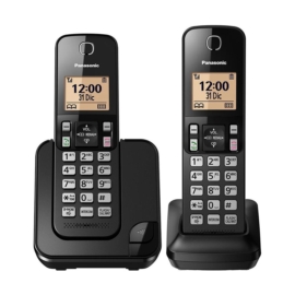 Teléfono Inalámbrico Panasonic KX-TGC352 2 Bases Bivolt - Negro