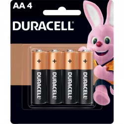 Pila Alcalina Duracell AA - 4 Unidades