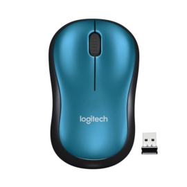 Mouse Logitech M185 Inalámbrico - Azul/Negro