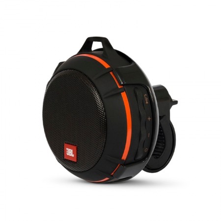 Parlante Portátil JBL Wind, Wireless Bluetooth, Soporte para Bicicletas, Black/Orange