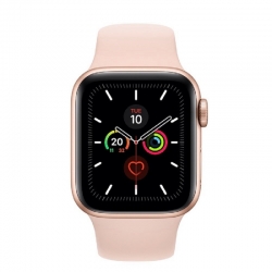 Apple Watch Serie 5 con GPS, Watch, 40mm, Aluminio dorado con banda deportiva de arena ros